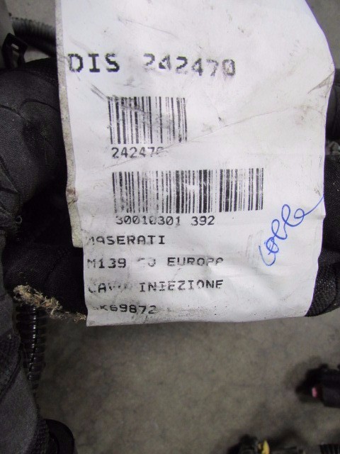 Maserati Granturismo, Engine Injection Wire Harness, Used, P/N 242470