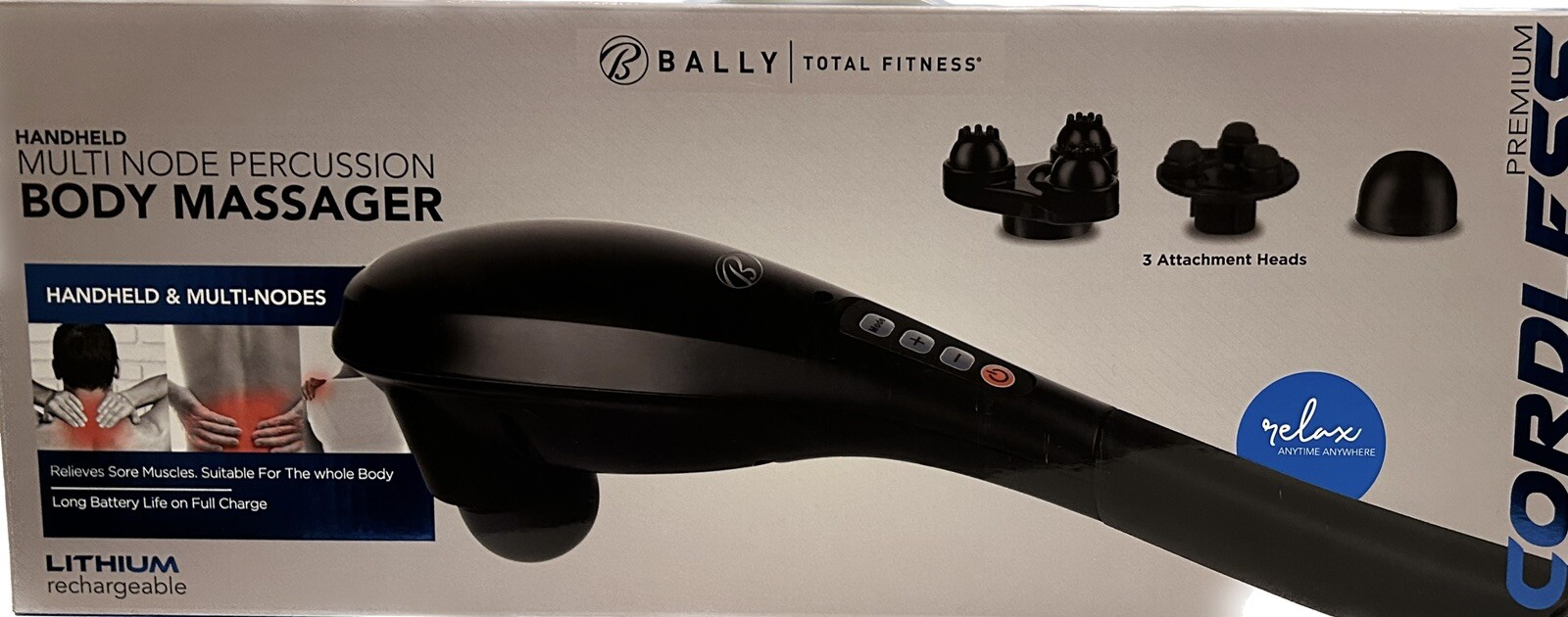 Bally Total Fitness Body Massager Multi Node Percussion Deep Tissue