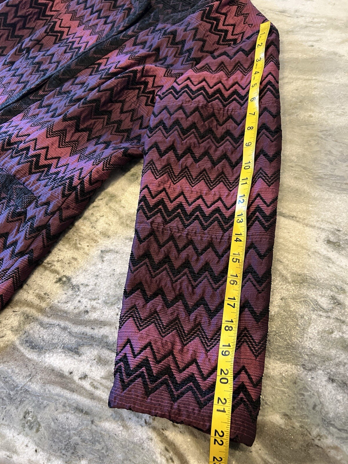 Chicos Multicolor Chevron Design Jacket Medium Le… - image 4