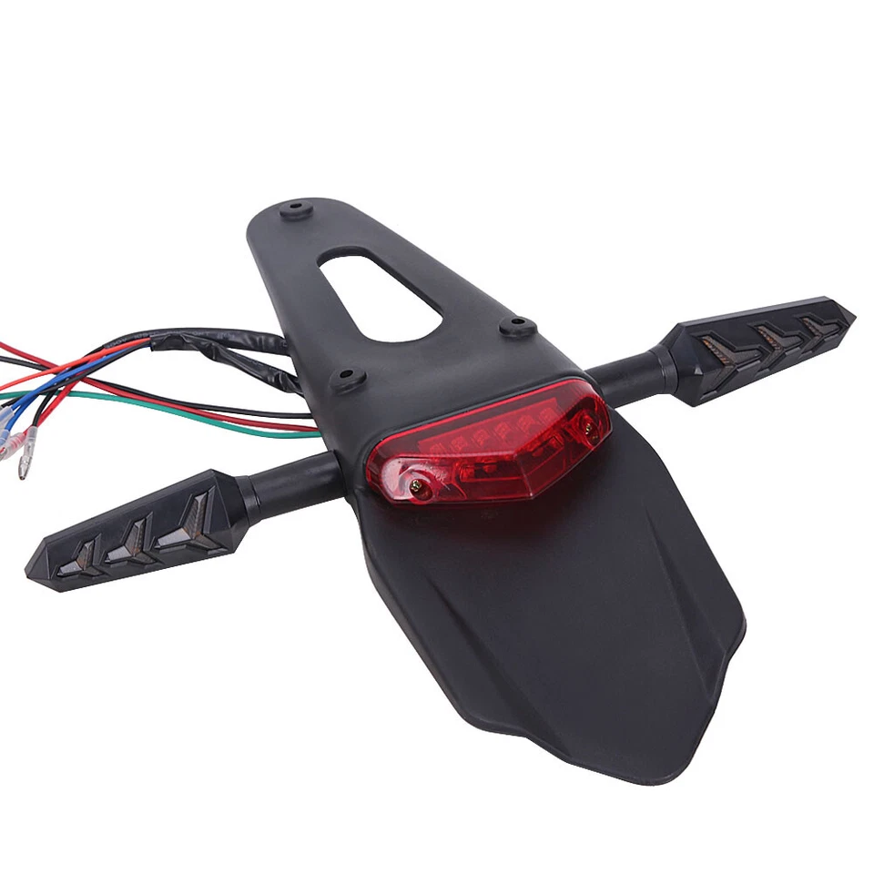 Motorcycle Dirt Bike Off Road Rear Brake Tail Light Turn Signal Kit Universal - Image 4 of 4