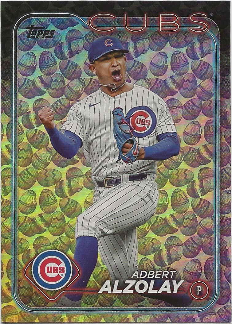 2024 Topps Series 1 ADBERT ALZOLAY Easter Egg Holiday Foil 