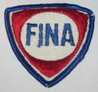 Vintage  Fina Oil Gasoline Cloth Patch - 3"x3" - NOS — photo 1