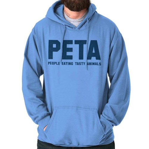 Funny Humor People Eating Tasty Animals Joke Hoodie Hooded Sweatshirt Men Women - Picture 16 of 18