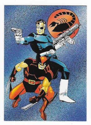 1992 Wolverine from then till now Series 2 Marvel Card #63 Scorpio