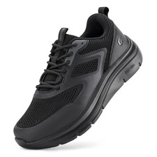 FitVille Mens Extra Wide Fit Walking Trainers Lightweight Cushioned Casual Shoes