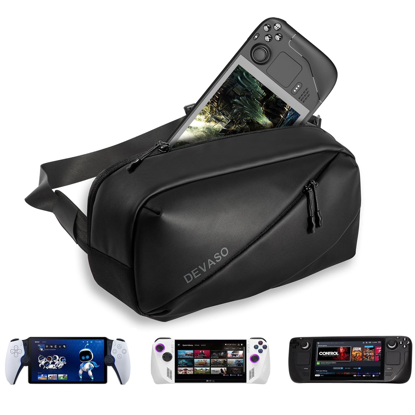 Carrying Case for PS5 Portal/Steam Deck/ROG Ally/DJI Drone/Camera Storage Bag-image