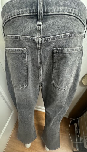 Women's Banana Republic Premium Denim High Rise Crop Boot Jeans Grey Sz 33s NWT - Picture 9 of 18