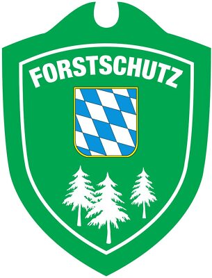 TacFirst Unisex   Erwachsene Forstschutz Bayern Autoschild, Grün, One Size