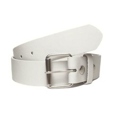 New Thick Wide Bonded Leather Belt W Removable Silver Buckle 12 Bright Colors