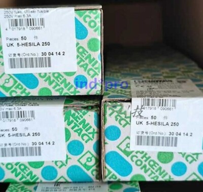 50 Pcs./Box New UK 5 HESILA 250 Fuse Terminal 3004142 | eBay