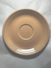 Vintage Fiestaware Tea / Coffee Cup Saucer Small Plate 6" Apricot