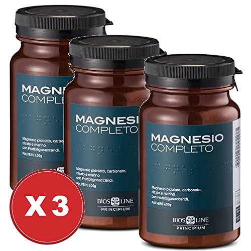 SUPER OFFERTA: 3x Magnesio Completo Bios Line 400g - Risparmio Max