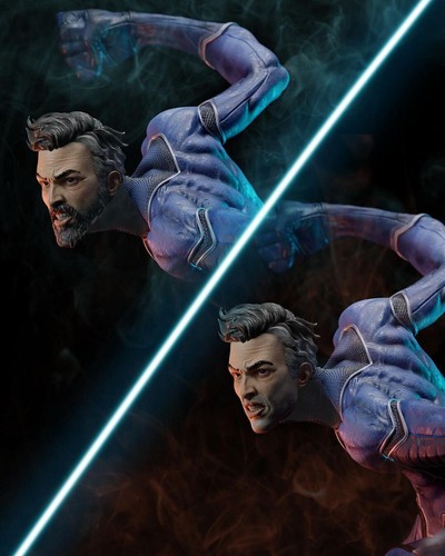 Mr. Fantastic 3D Printed Figure, Marvel's Elastic Genius, Unpainted - Picture 3 of 5