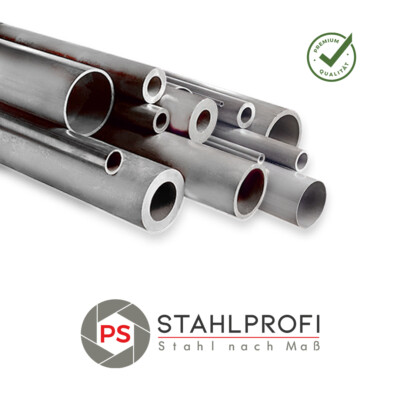 Nahtloses Präzisionsstahlrohr Präzisionsrohr Ø8x1 - Ø50x10mm **Länge 500 mm**