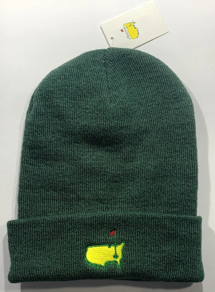 Masters Golf Invierno Sombrero Gorro Verde Bordado Logo 2025 pga Nuevo Foto 4 de 4