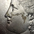 1887 $1 Morgan Silver Dollar BU - Mint Error Retained Struck Thru Grease - B4602