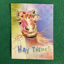 Leanin’ Tree Birthday Greeting/Note Card “Hay There…”
