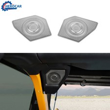 Cubierta de altavoz de bocina superior plateada para maletero trasero para Ford Bronco 2021-2025