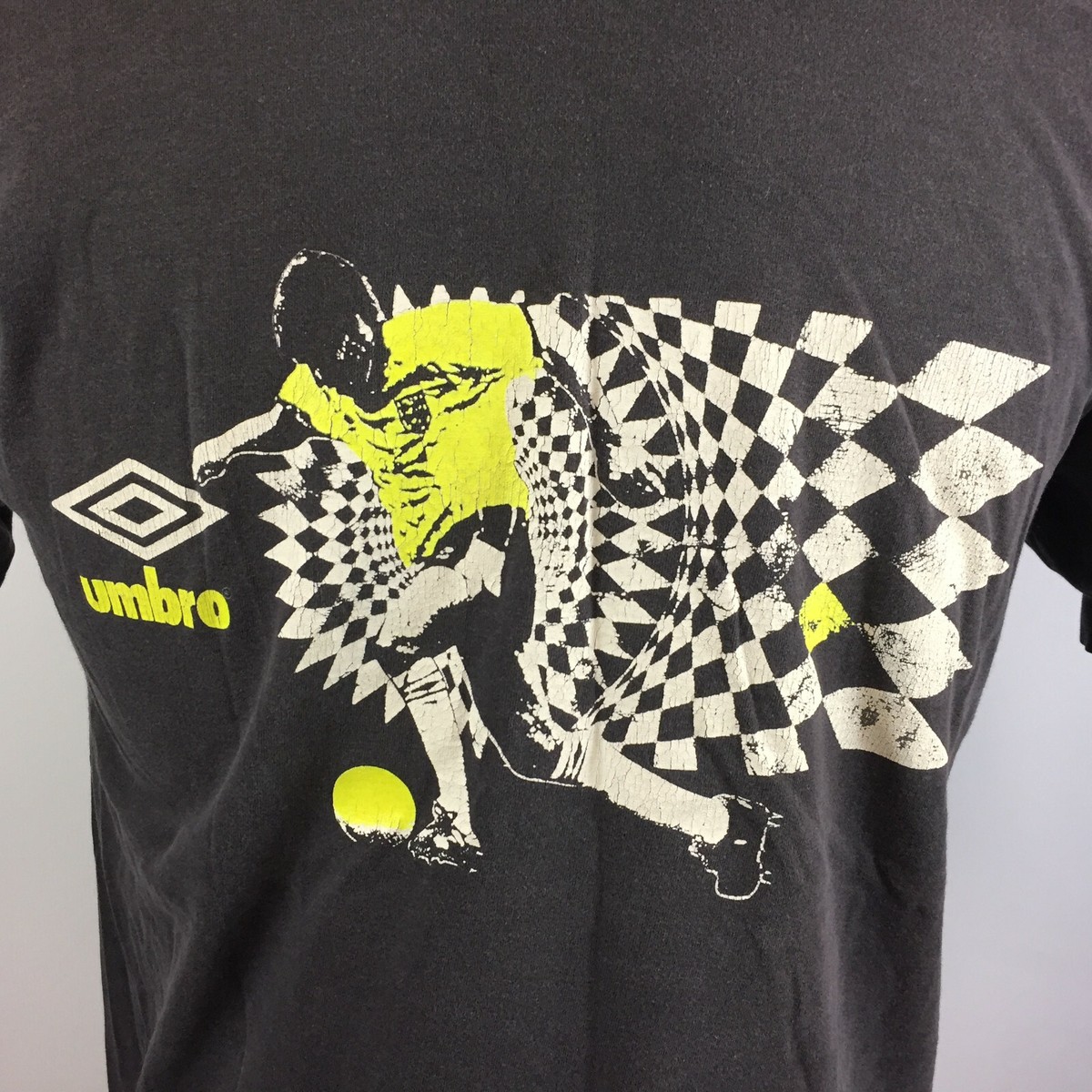 Vintage Umbro Soccer T Shirt 80s 90s Grunge USA Made Distressed