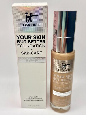IT COSMETICS - YOUR SKIN BUT BETTER FOUNDATION + SKINCARE - MEDIUM COOL 30 -1 OZ
