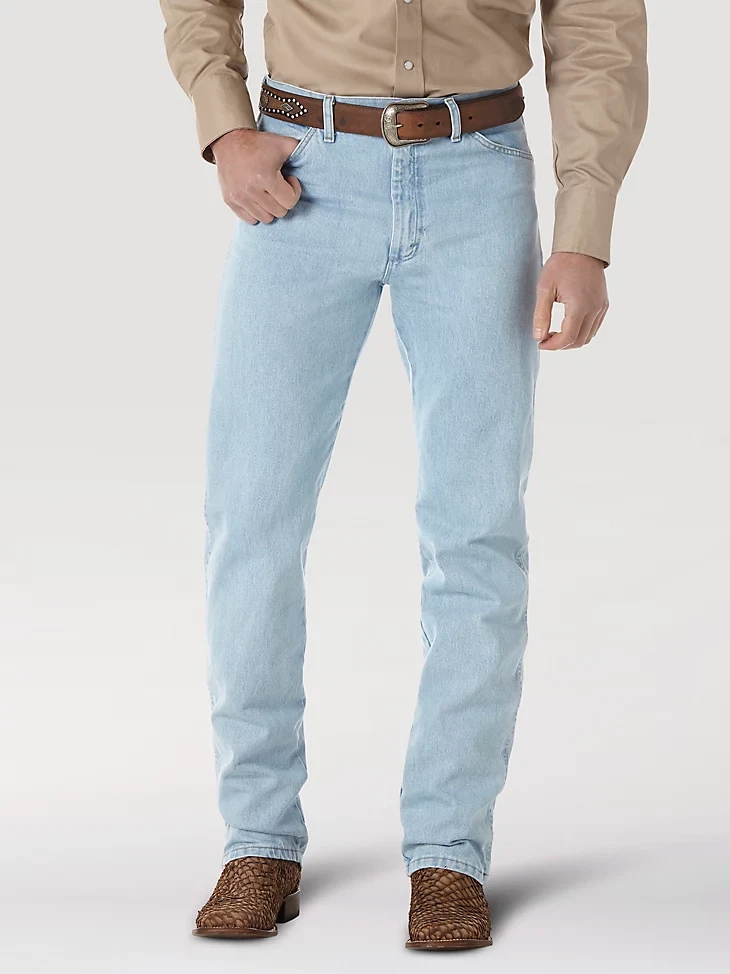 Men s Wrangler Cowboy Cut Original Fit Bleach Jean 13MWZGH