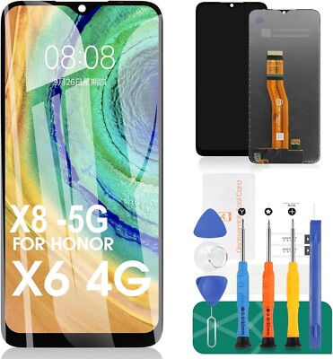 LCD für Huawei Honor X8 4G TFY-LX1 LX2 LX3 Bildschirm Digitizer Ersatz UK Lager
