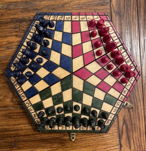 Four Player Chess Set Combination - Single Weighted, 4-Player Vinyl Board