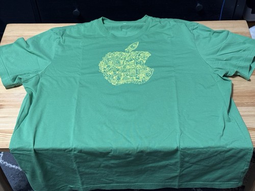Apple Store Apple Camp Atendee Green T-Shirt Men's XL