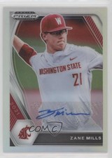 2021 Panini Prizm Draft Picks Silver Prizm Auto Zane Mills #PDP120 Auto 0i1b