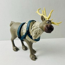 Disney Frozen 2 Reindeer Sven Head turning Figure with Harness 9"