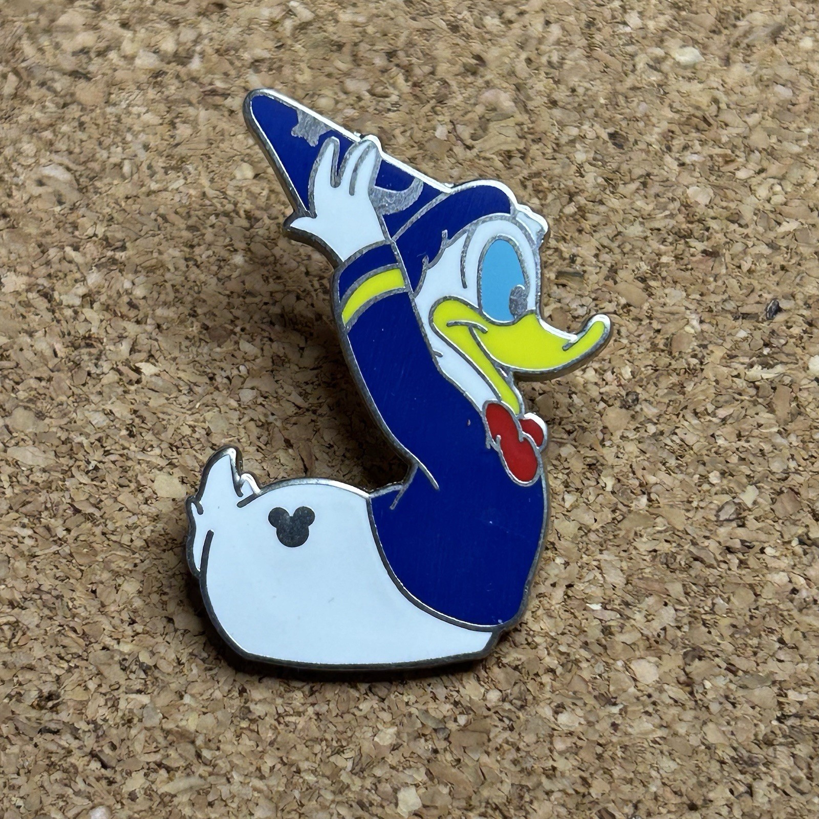 Sorcerer Hat Enamel Pin, Disney, Rubber Duck Donalds, 2008 Hidden Mickey