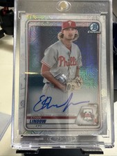 2020 Bowman Chrome Ethan Lindow Mega Box Refractor Auto Card Phillies