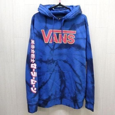 Vans Sailor Moon Tie Dye Fleece Pullover Hoodie M Blau VN0000AD7WM