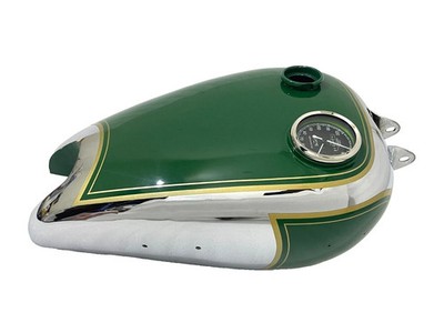 BSA B31 Green Painted & Polished Aluminum Fuel Tank + Speedo & Cap | Fit For