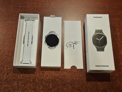 NEW Samsung Galaxy Watch 8 44mm SM-L330   Silver   GPS WiFi Bluetooth