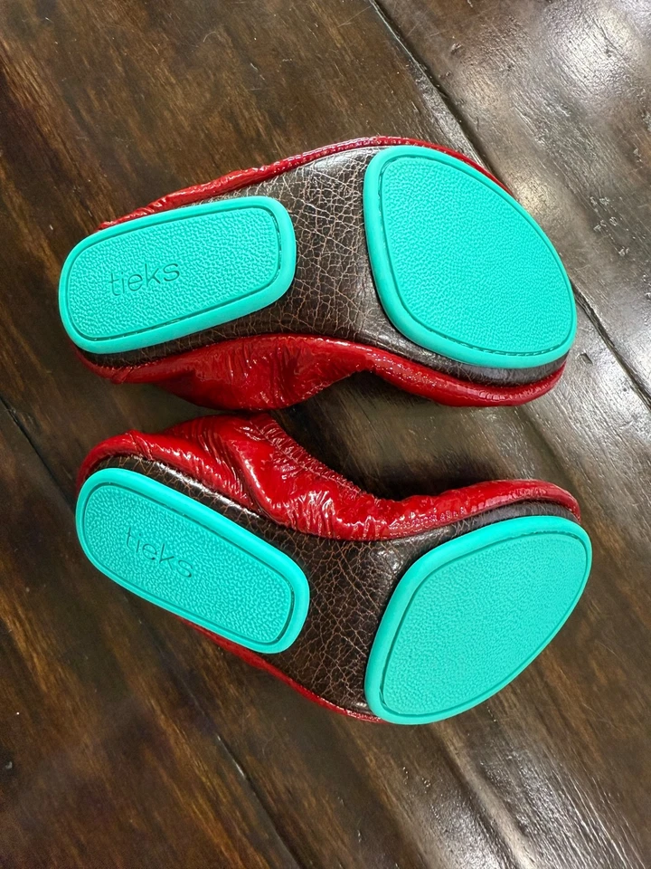 Галстуки на Gavrieli мини рубиновый красный галстуки кожи балетки туфли девочек размер 8  - Изображение 3 из 4