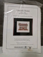 Counted Cross Stitch kit Abraham Lincoln home from Heartland House Designs