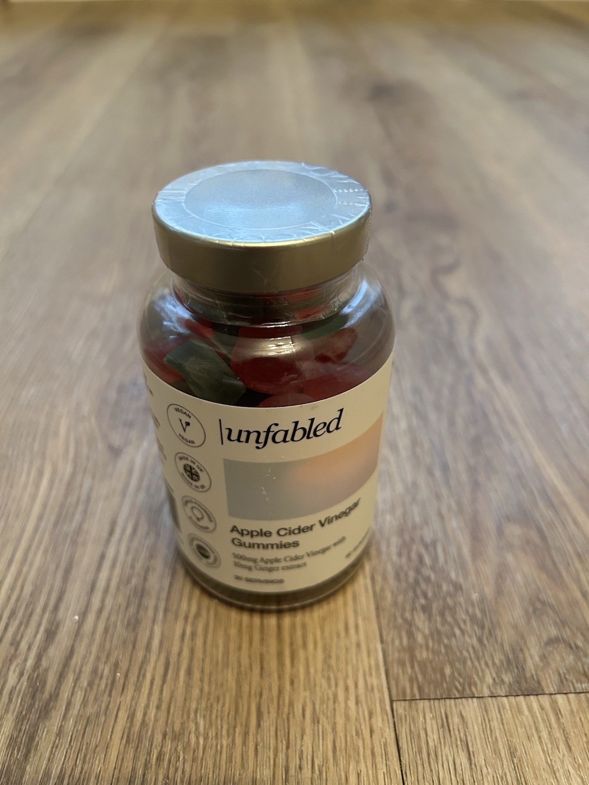 Unfabled Apple Cider Vinegar Gummies Digestive Support Vegan Food Supplement £39 - Image 2