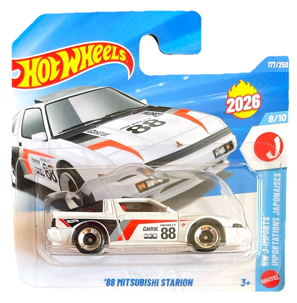 Hot Wheels '88 Mitsubishi Starion 8/10 2026 177/250 1:64 Modellauto Spielzeug Jp-image