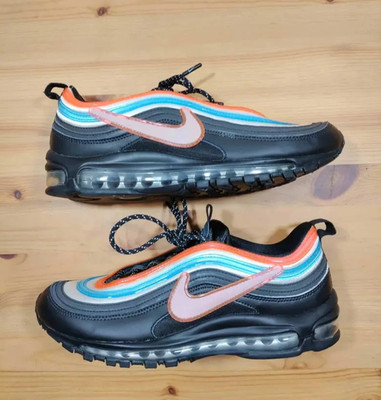 Nike Air Max 97 Neon Seoul 2019 Black Reflective Silver CI1503-001 Men's Size 10
