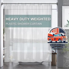 Forro de Cortina de Ducha Extra Largo 72x72 Pulgadas Impermeable PEVA para Bano