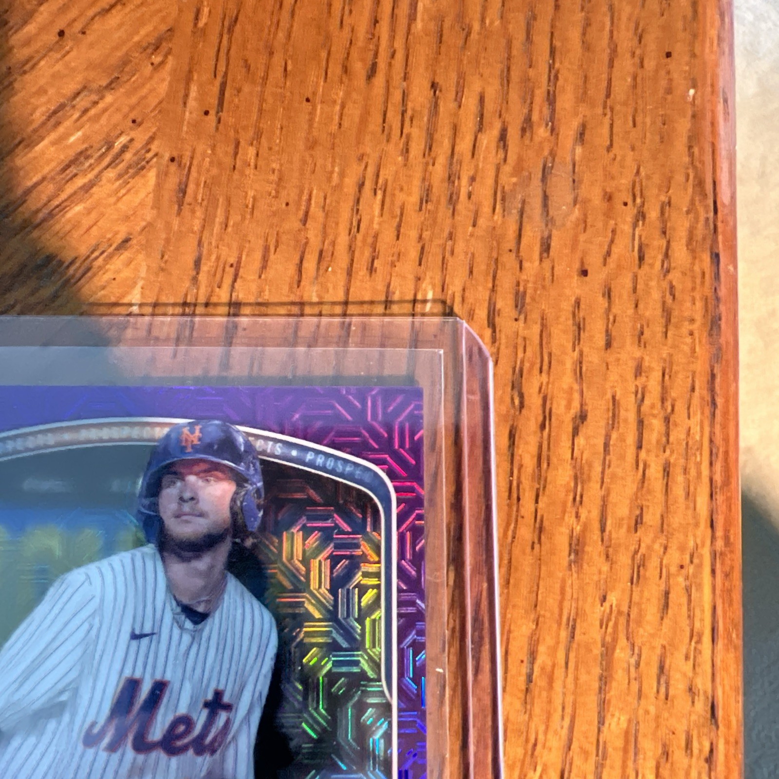 2025 Bowman Chrome Carson Benge Autograph Purple Mojofractor /199 #BMA-CB view 4