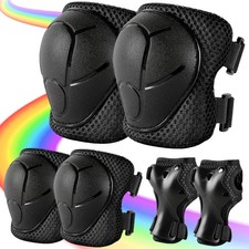 Knee Pads for Kids 3-14 Years Toddler Knee and Elbow Pads with Wrist Guards 3 in