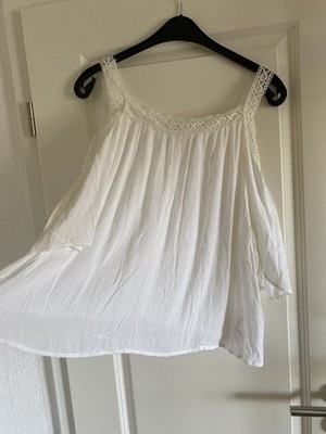 Top/Bluse von Pull & Bear, Damen, Gr. M, Weiß
