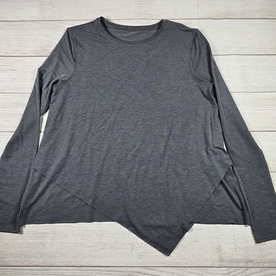 Lululemon Sweetest Day Top Layered Asymmetrical Tencel Athleisure Shirt Sz 8-10