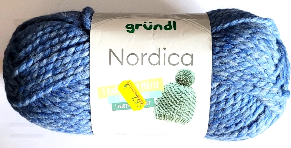 Gründl Nordica Farbe 04 150g 85m Häkelwolle OEKOTEX