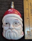Vintage Untested Chandelier/9mm Milk Glass 2 Side Face Santa Christmas Lite Bulb