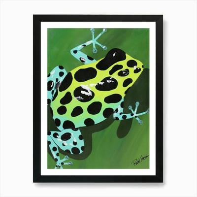 Poison Dart Frosch Kunstdruck gerahmt Wandbild Poster Leinwanddruck Bild