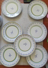 7x Williams Sonoma WSO4 Dinner Plate 11 1/8" - (craze)