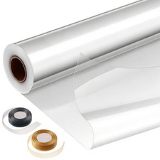 Clear Cellophane Wrap Roll 31.5 Inch x 220 Ft 3 Mil Plastic Wrapping Bag